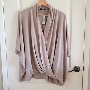 Natori Jersey Draped Kimono Top One Size NWT